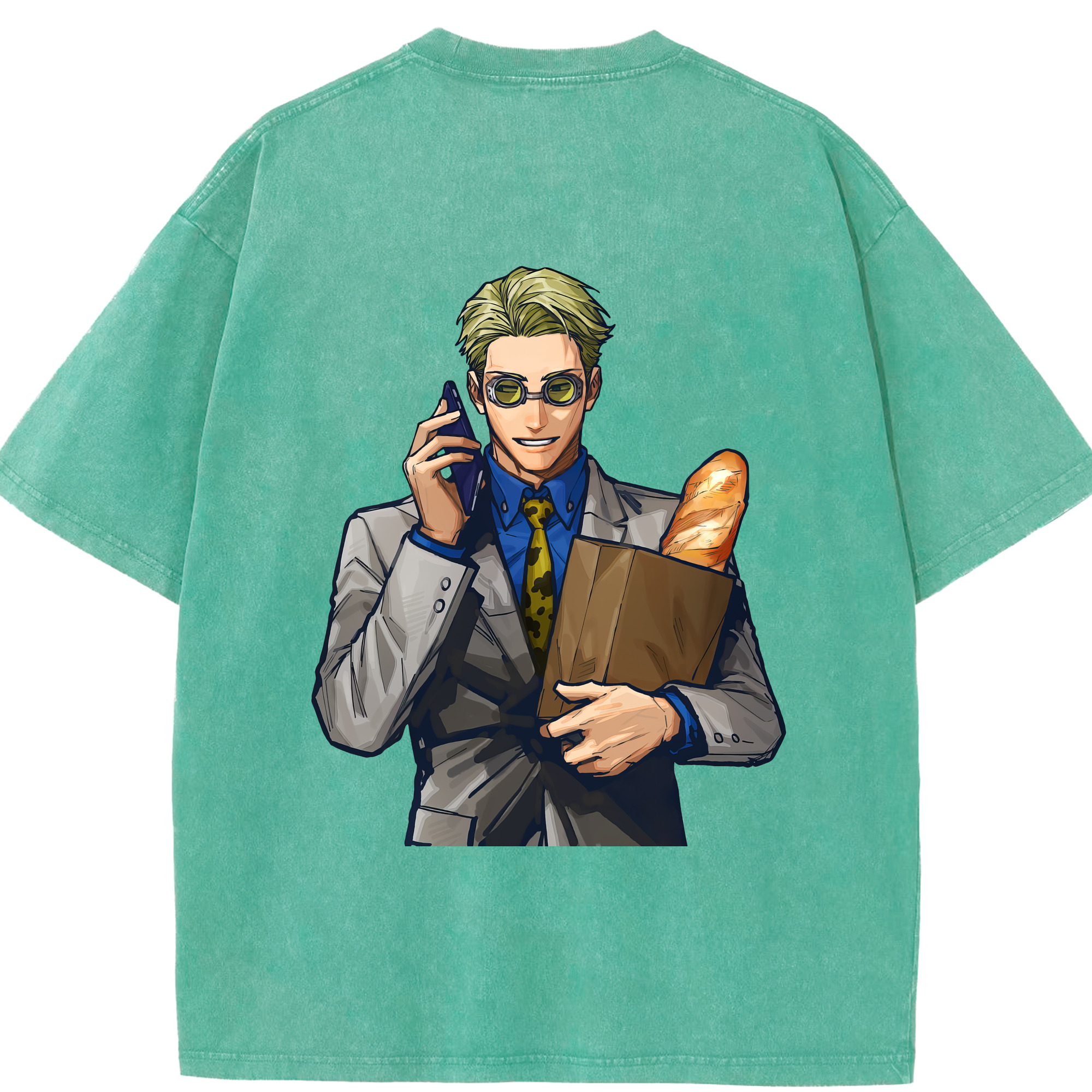 （画像用） 呪術廻戦 Jujutsu Kaisen 綿100% ヴィンテージ風 半袖Tシャツ（背面プリント）